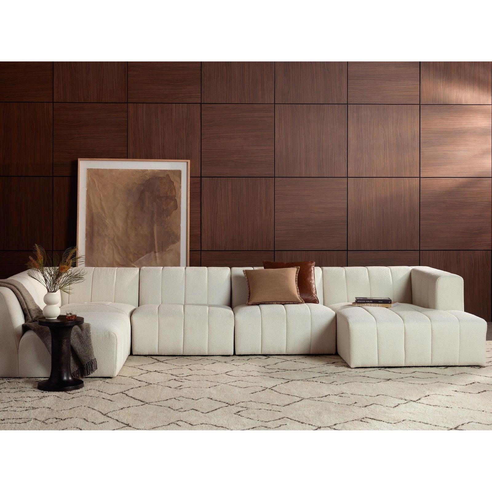 Four Hands Langham Channeled 5-Piece Sectional