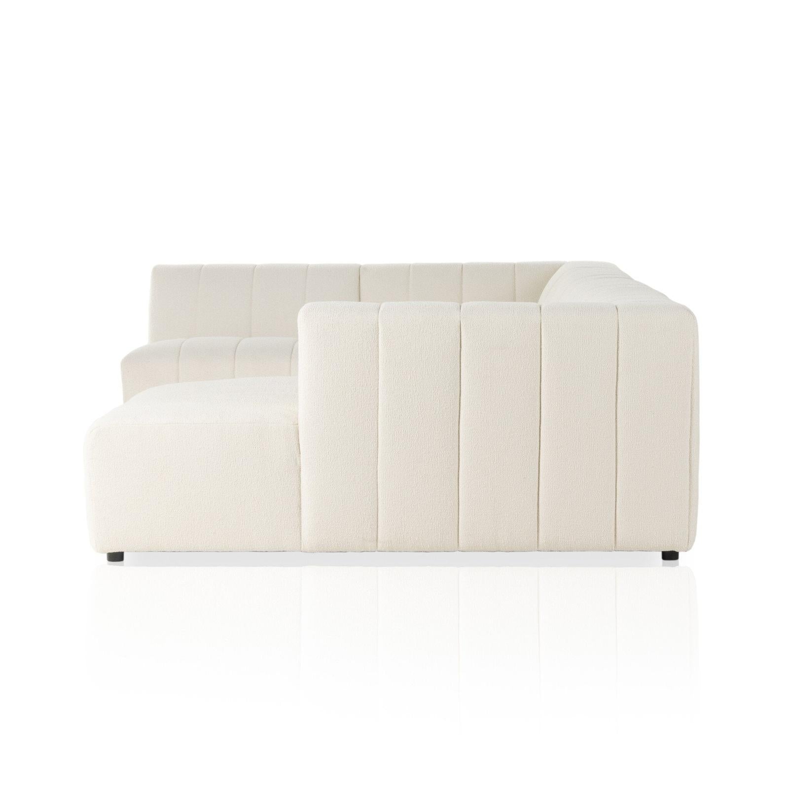 Four Hands Langham Channeled 5-Piece Sectional