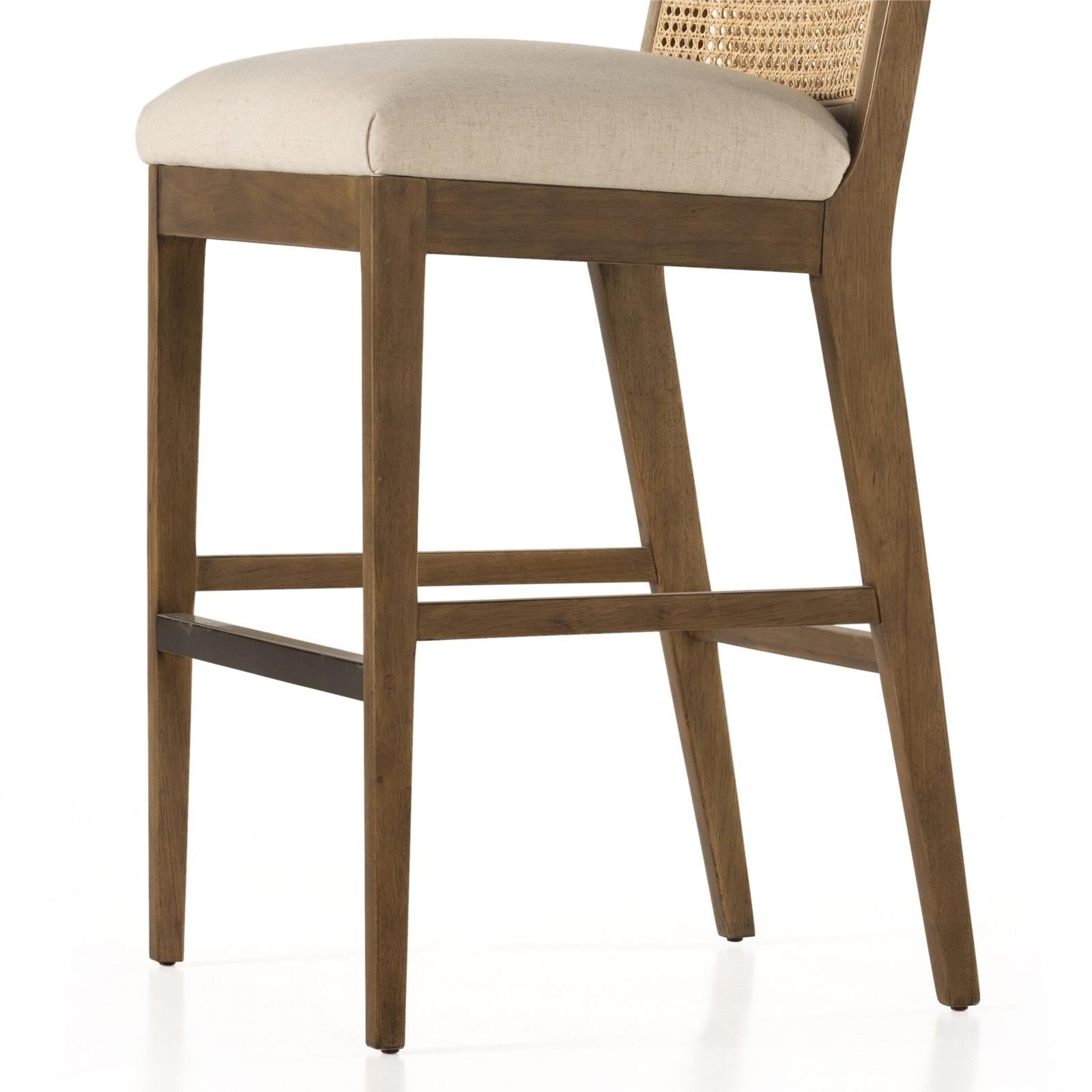 Four Hands Antonia Cane Armless Bar Stool