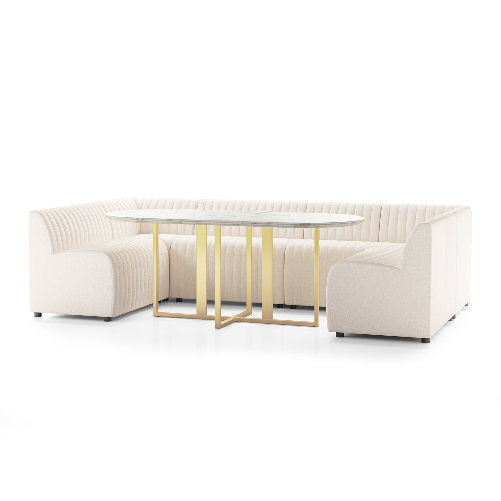 Four Hands Augustine Dining Banquette U Shape