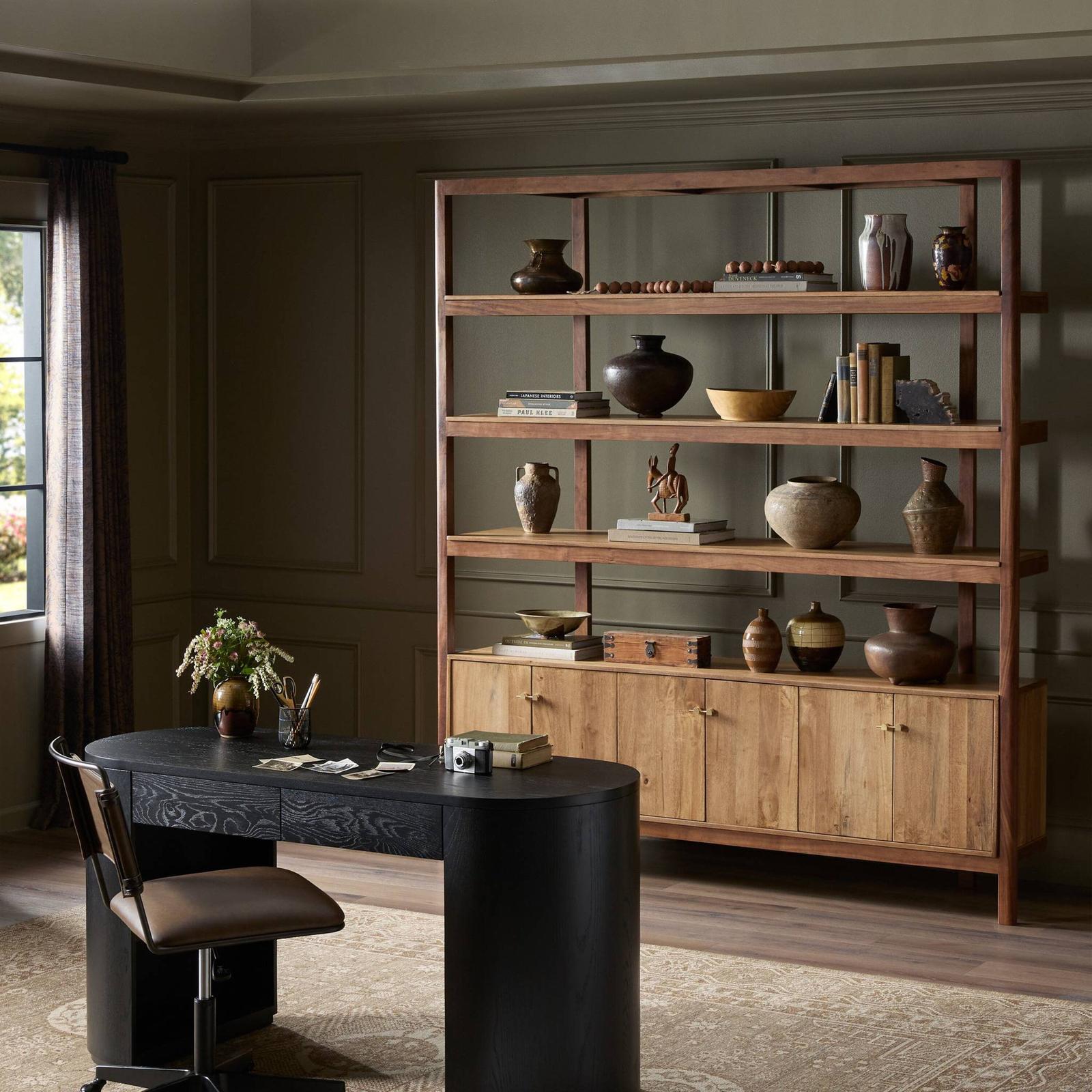 Four Hands Reza Wide Bookcase
