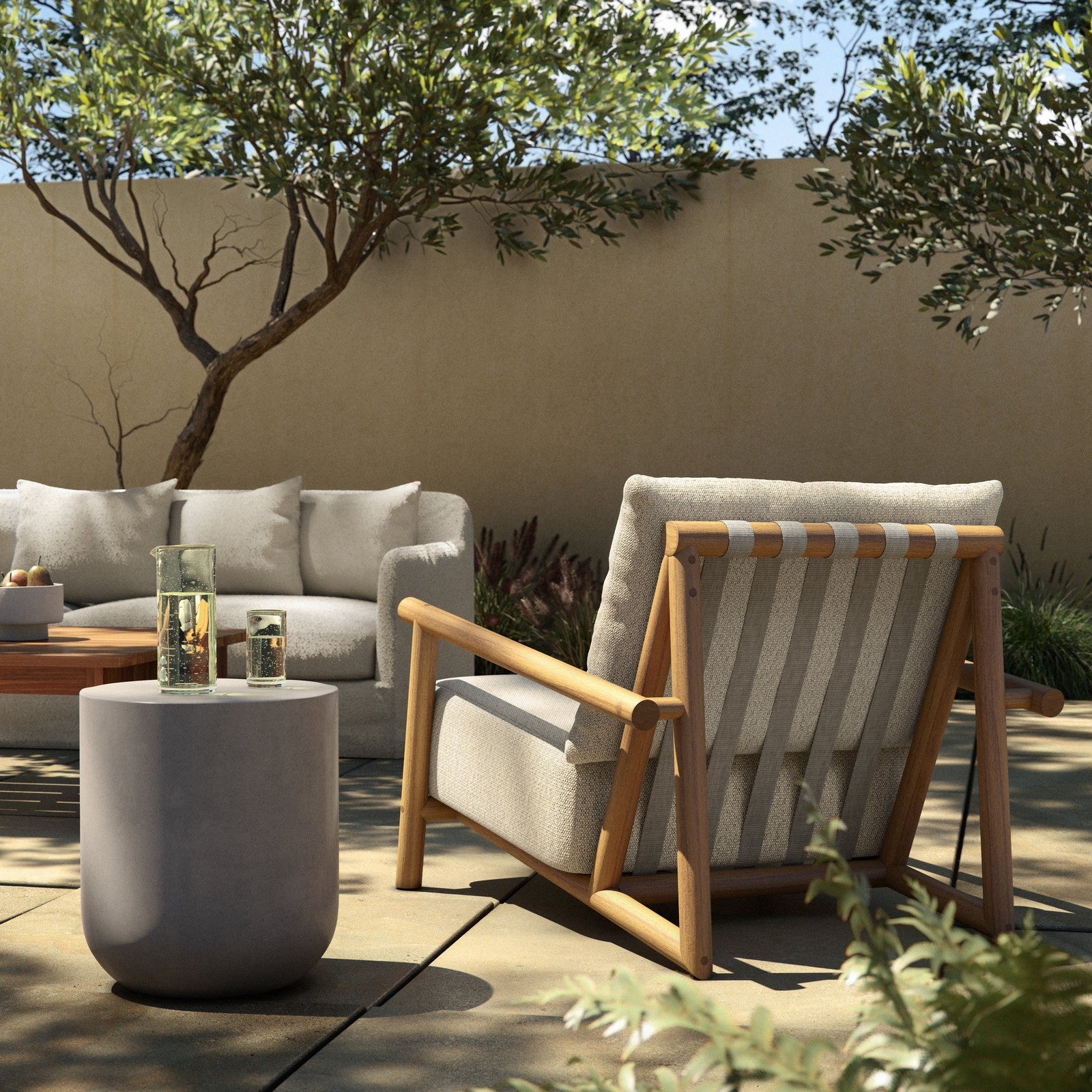 Cardiff Outdoor Chair-Faye Sand
