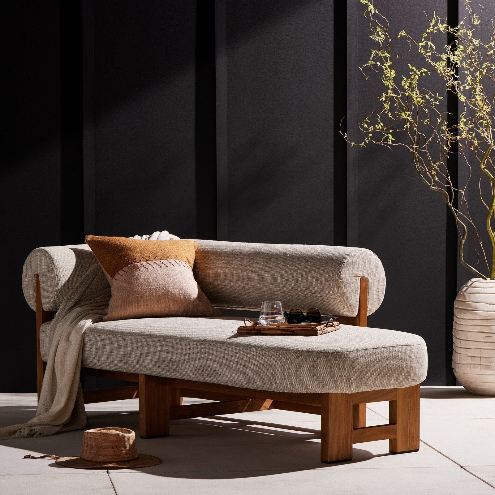 Four Hands Malta Outdoor Chaise
