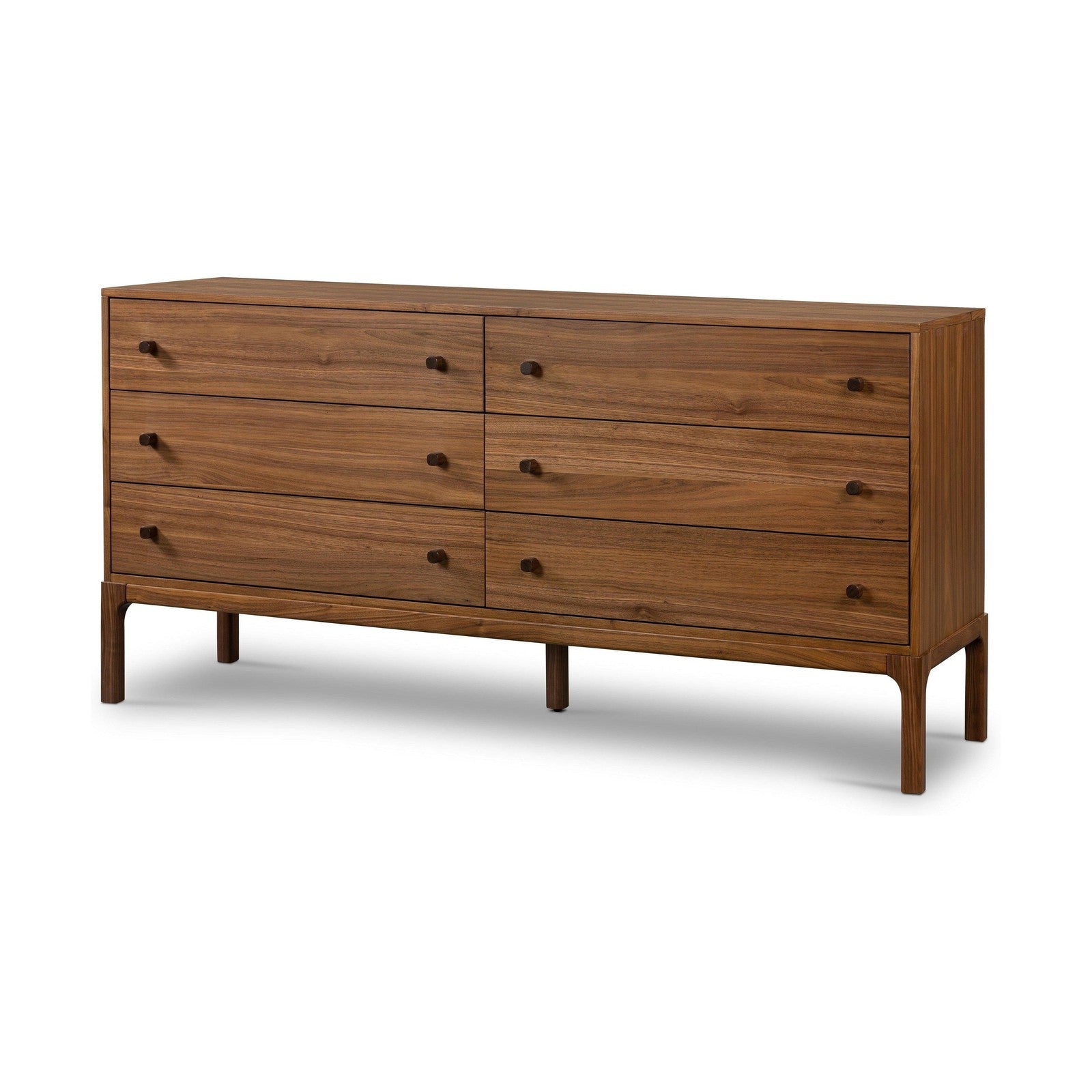 Arturo 6 Drawer Dresser-Natural Walnut