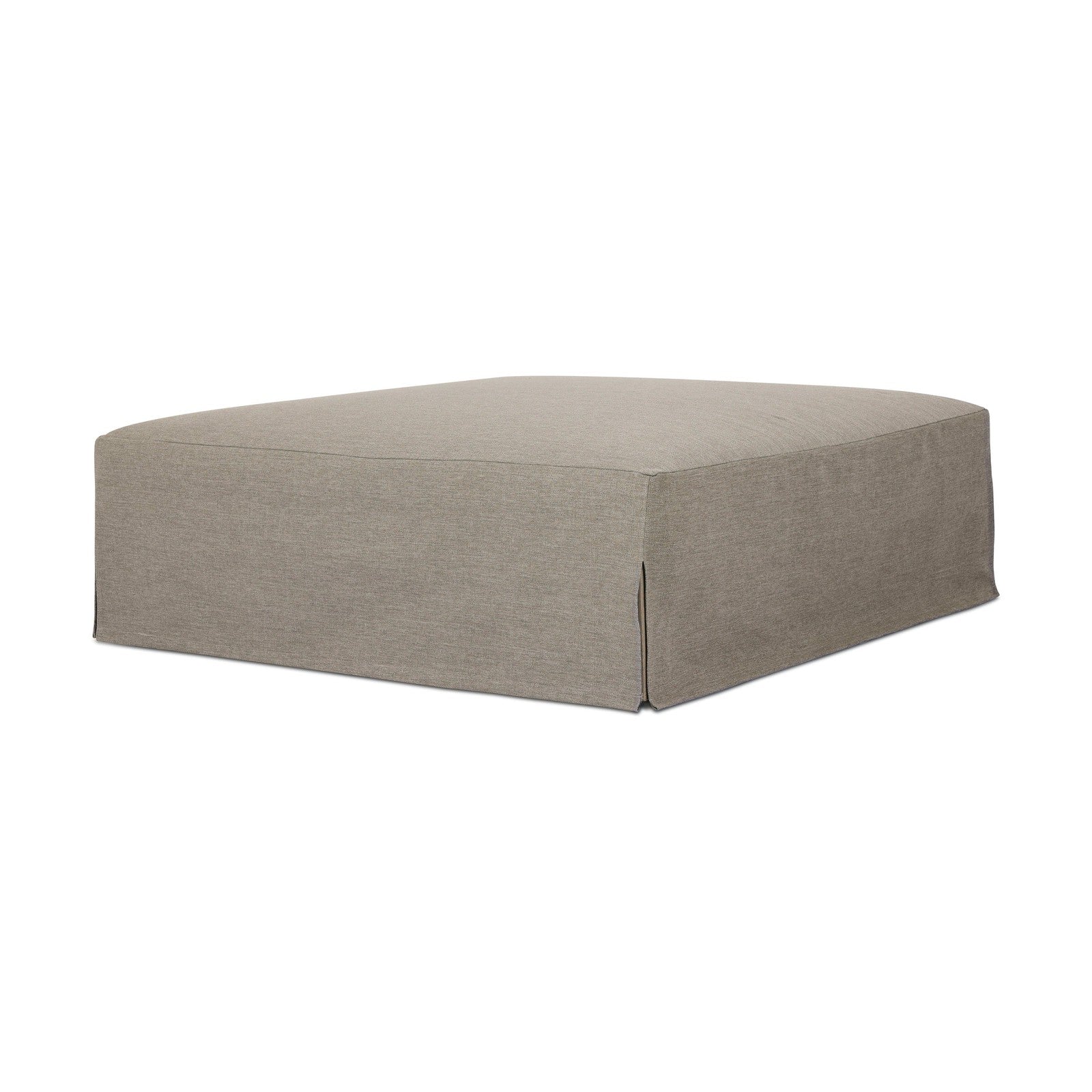 Laskin Outdoor Ottoman-Washed Brown-Fsc