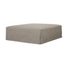 Laskin Outdoor Ottoman-Washed Brown-Fsc