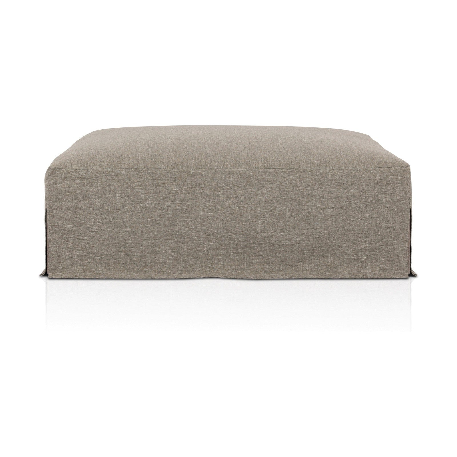 Laskin Outdoor Ottoman-Washed Brown-Fsc