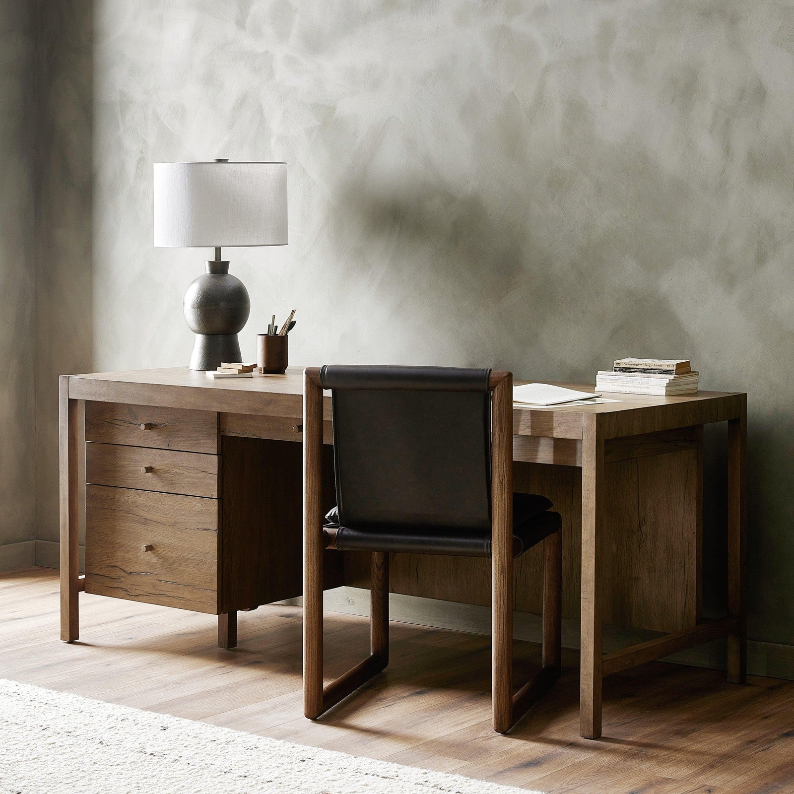 Suspension Desk-Grey Oak