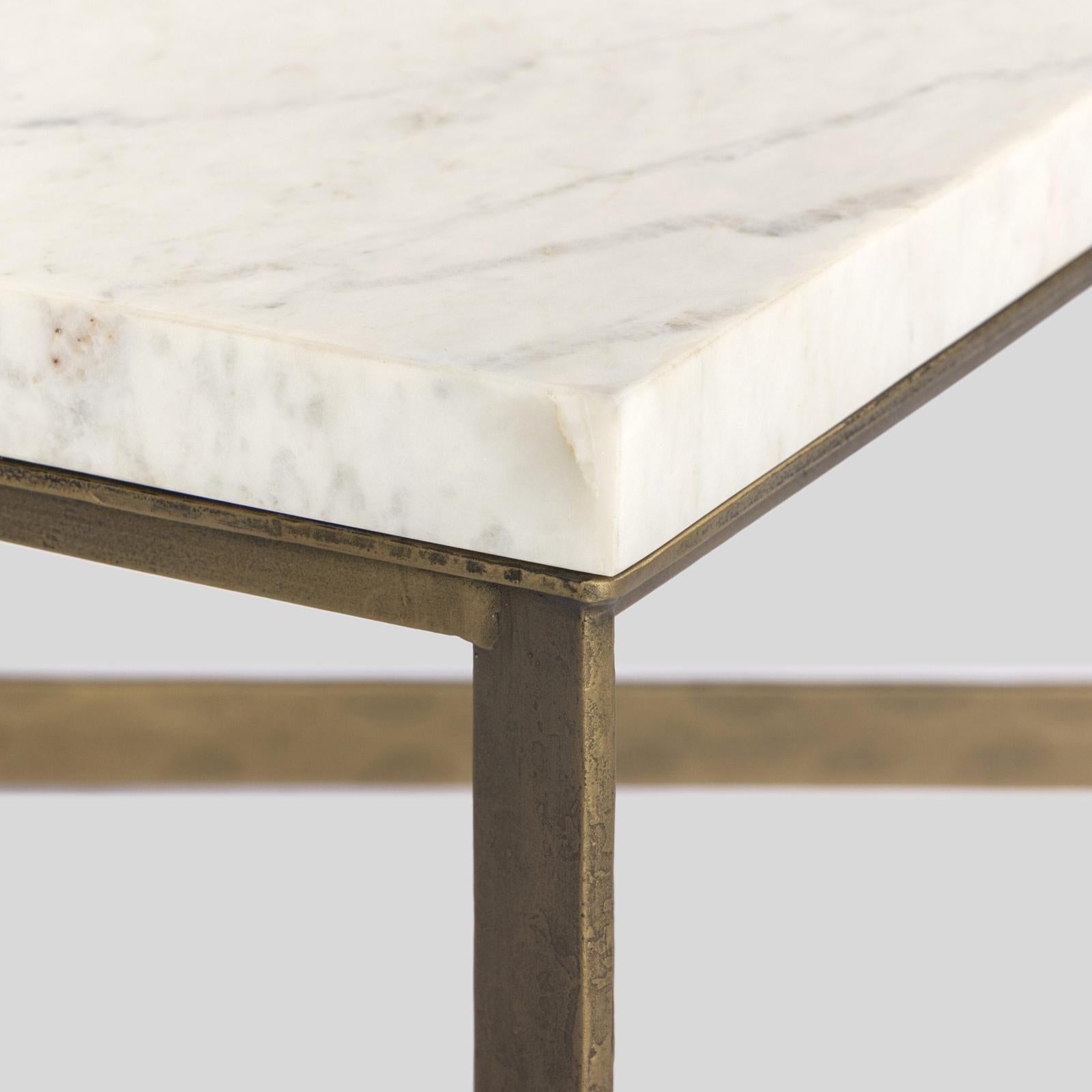 Four Hands Hammered Iron Coffee Table