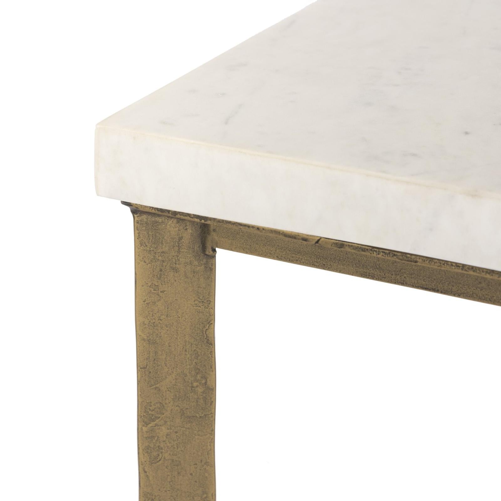 Four Hands Hammered Iron Coffee Table