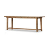 Flip Top Console Table-Toasted Ash