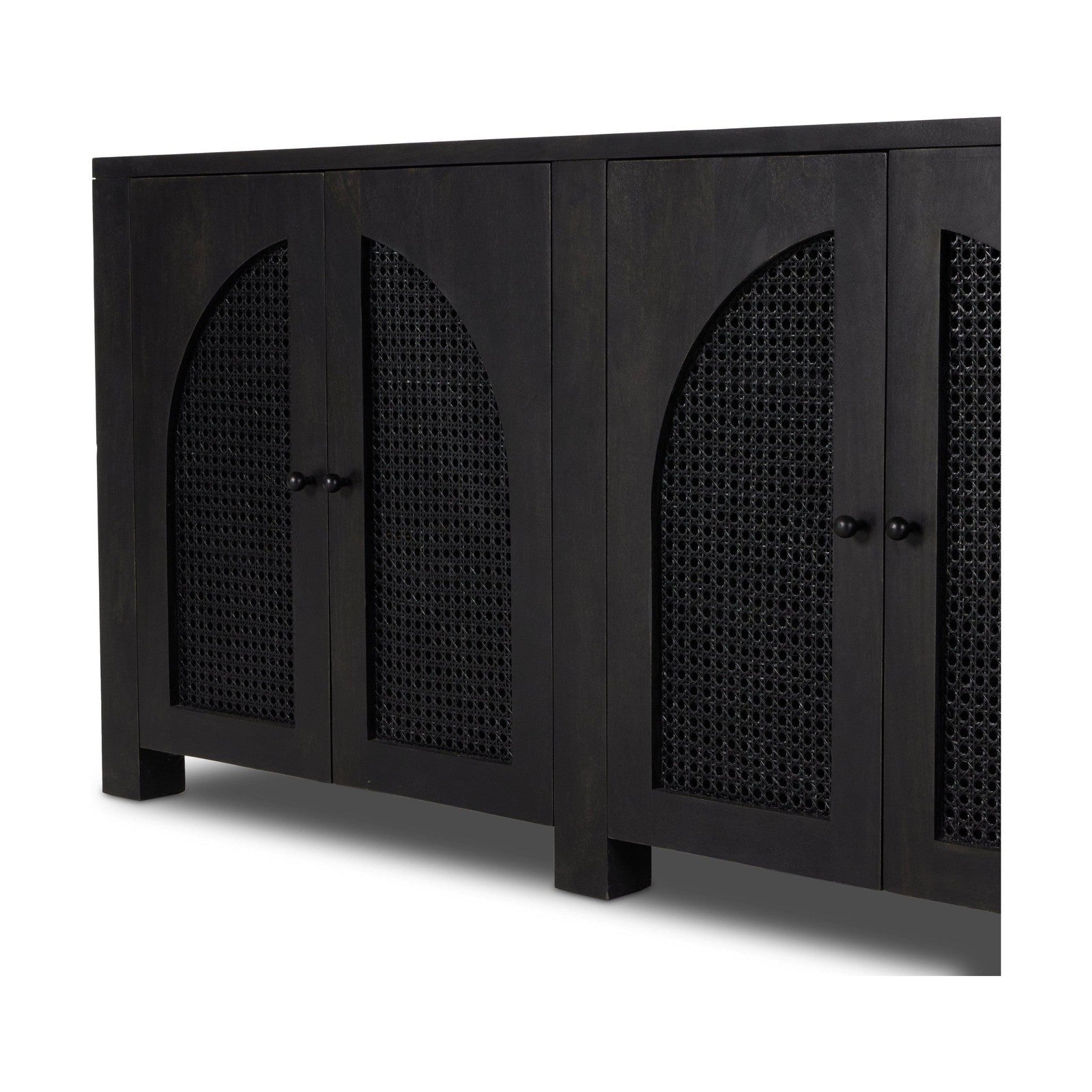 Tilda 6 Door Sideboard-Black Wash Mango