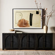 Tilda 6 Door Sideboard-Black Wash Mango