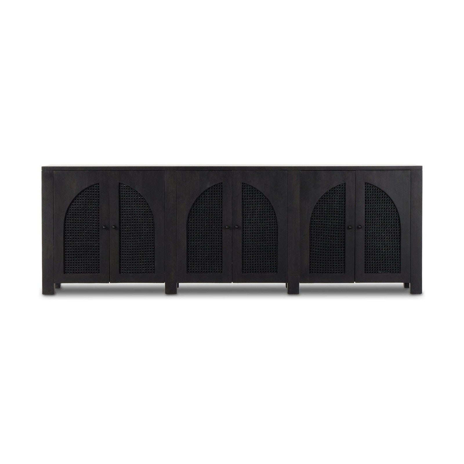Tilda 6 Door Sideboard-Black Wash Mango