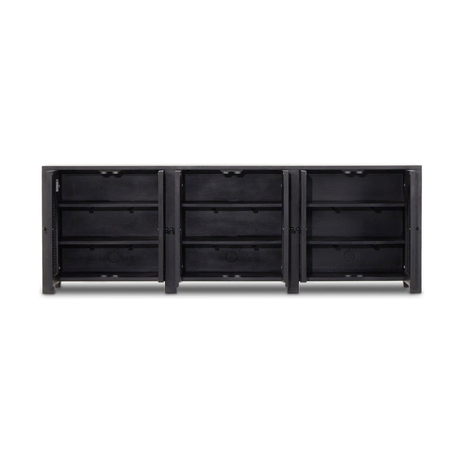 Tilda 6 Door Sideboard-Black Wash Mango