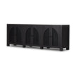 Tilda 6 Door Sideboard-Black Wash Mango