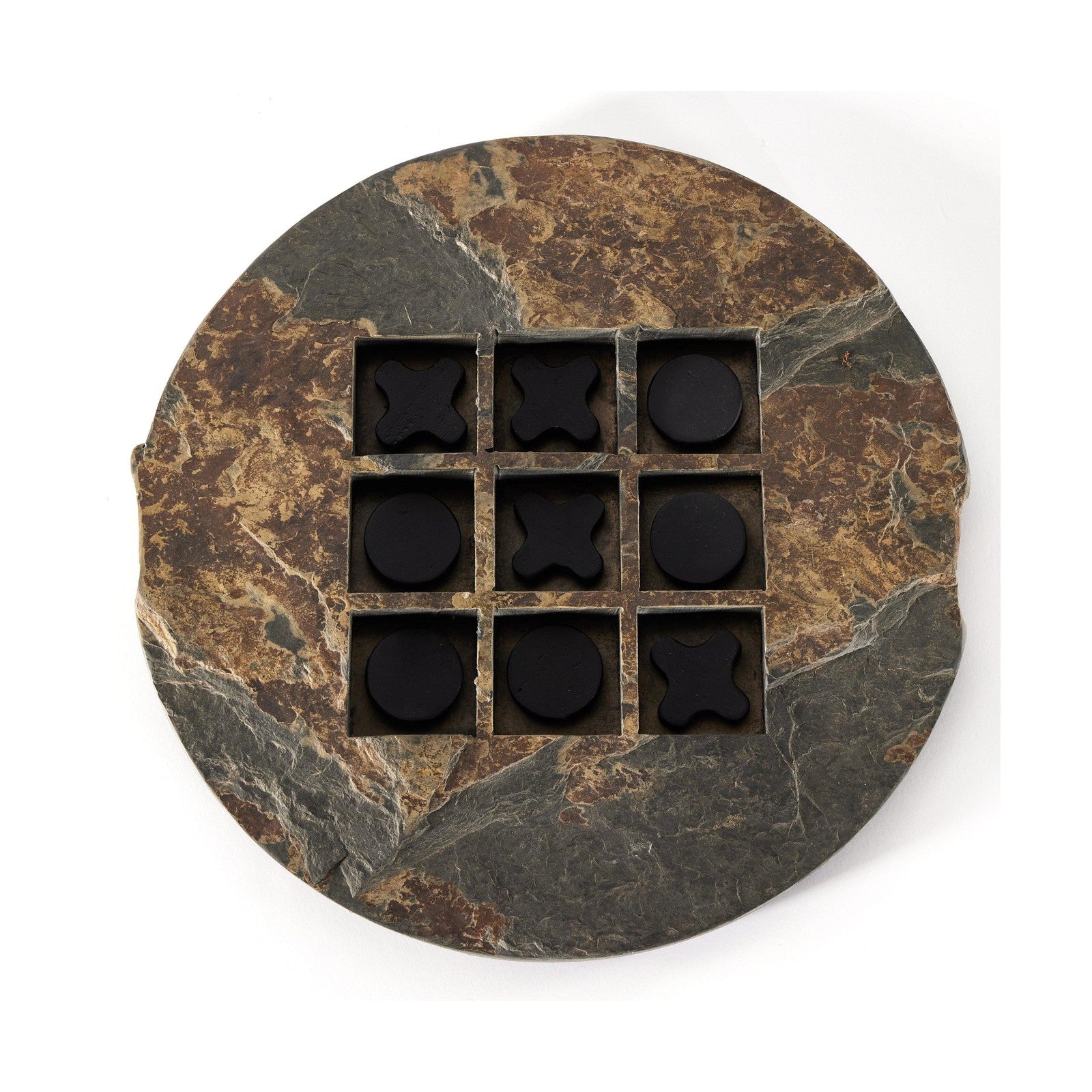 Stone Tic Tac Toe-Grey Stone