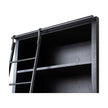 Admont Bookcase And Ladder-Worn Blk