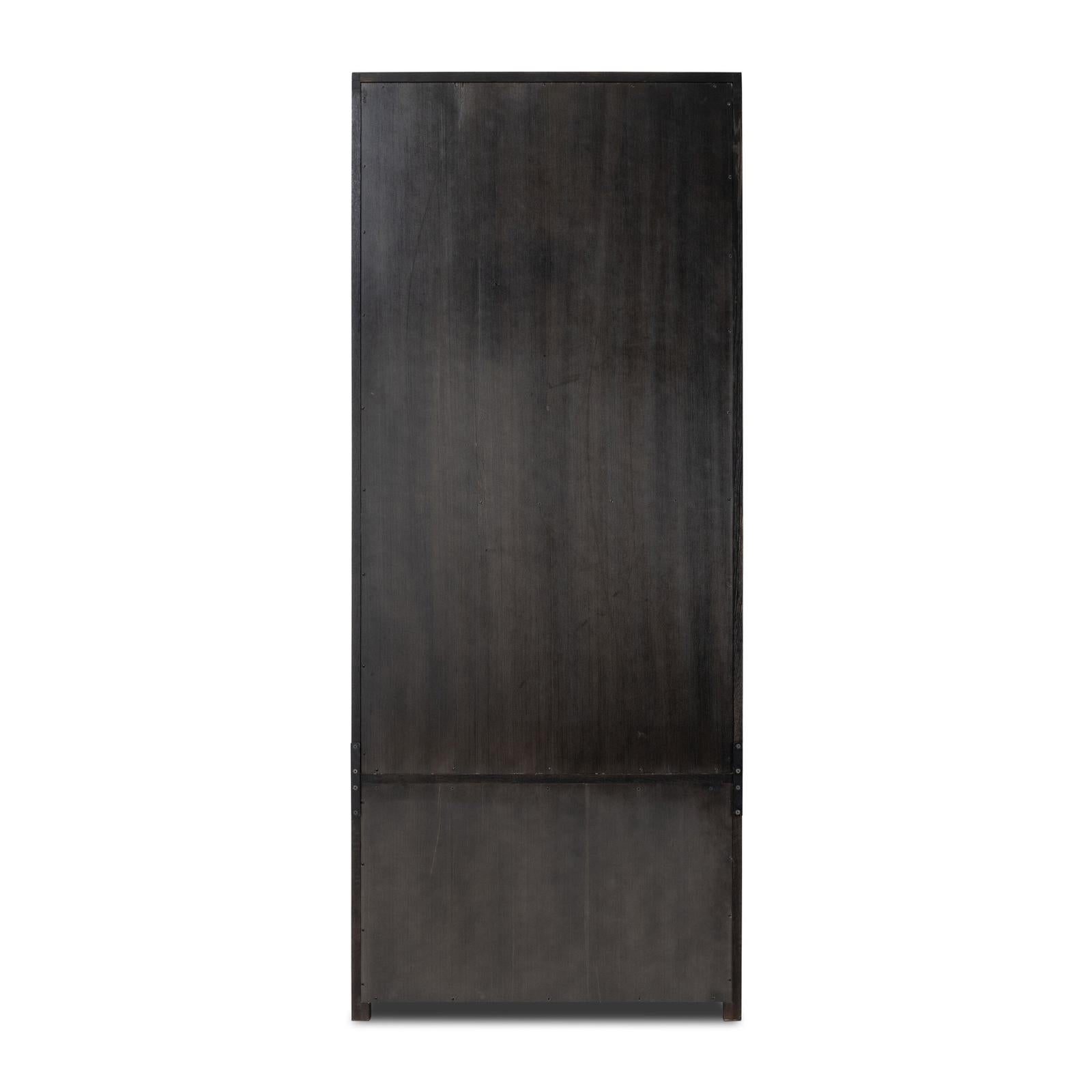 Admont Bookcase And Ladder-Worn Blk