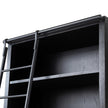 Admont Bookcase And Ladder-Worn Blk