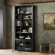 Admont Bookcase And Ladder-Worn Blk