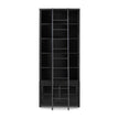 Admont Bookcase And Ladder-Worn Blk