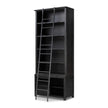 Admont Bookcase And Ladder-Worn Blk