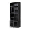 Admont Bookcase And Ladder-Worn Blk