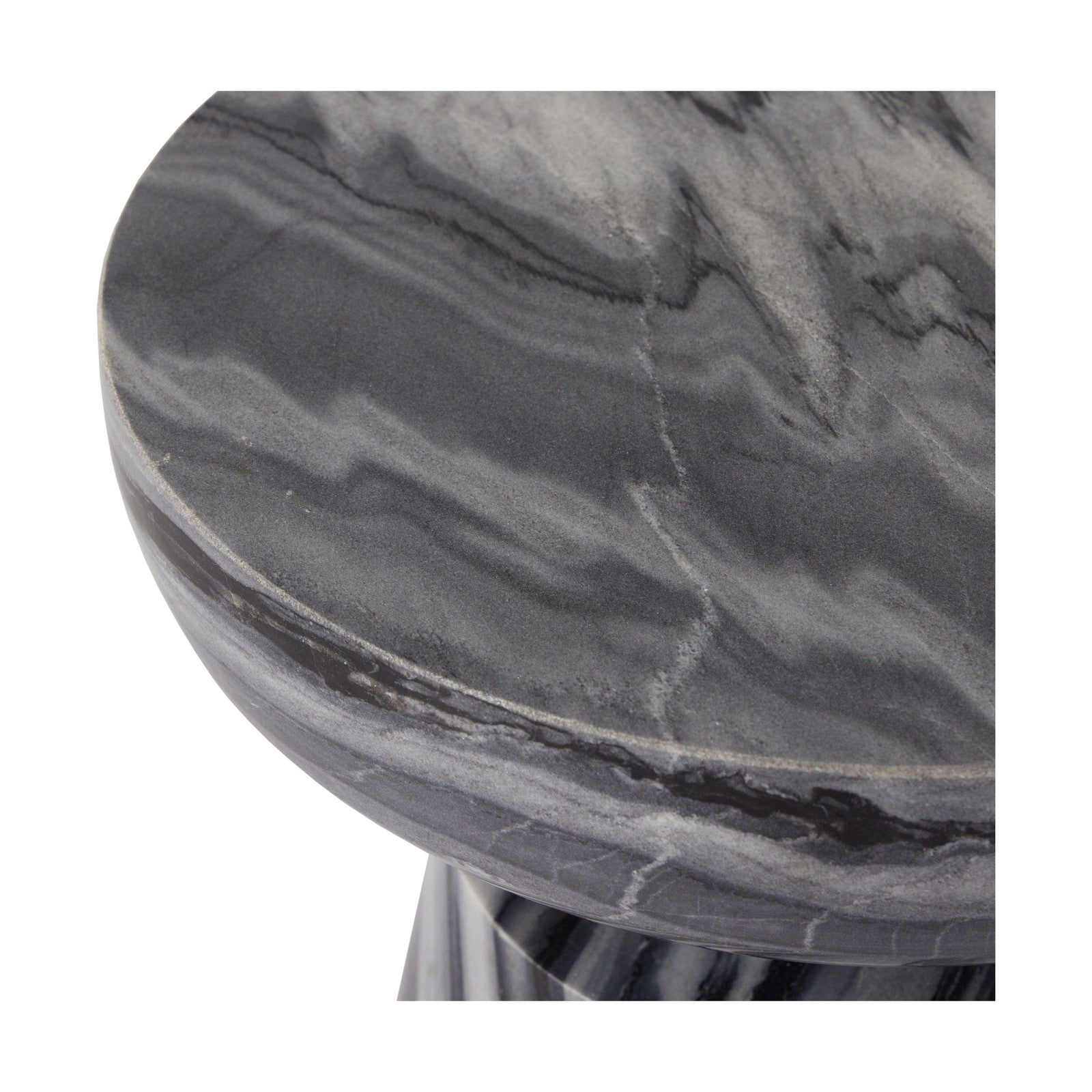 Rowe End Table-Ebony Marble