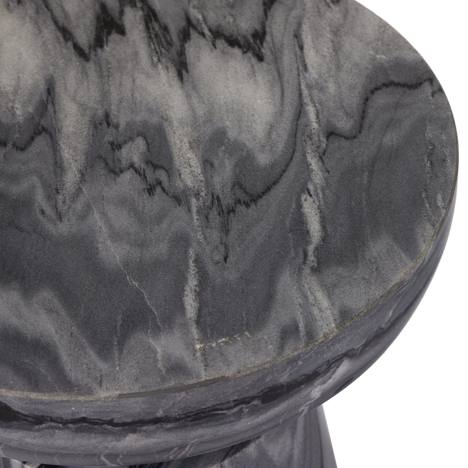 Rowe End Table-Ebony Marble