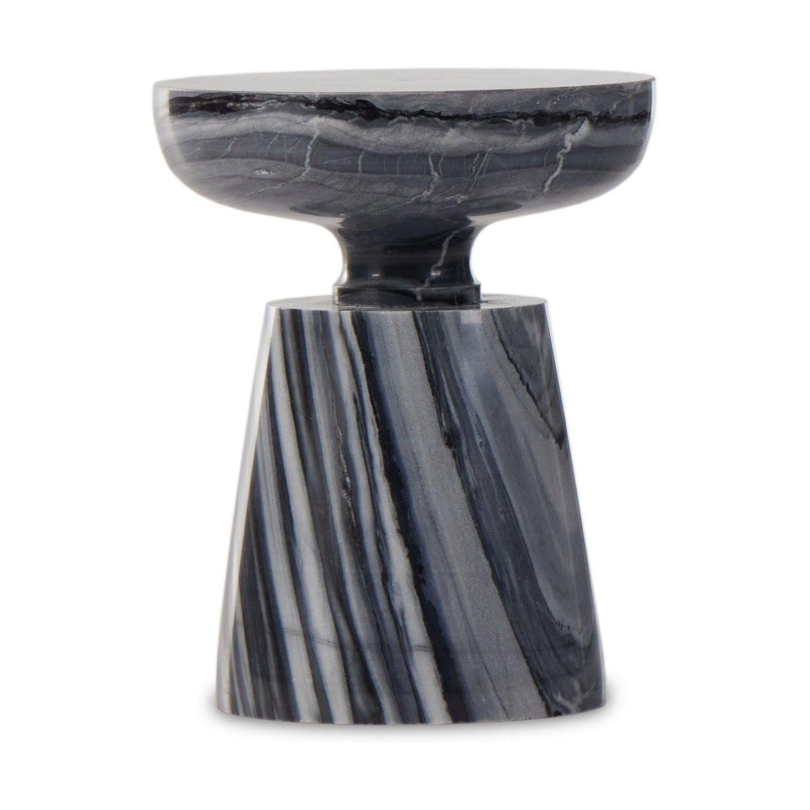 Rowe End Table-Ebony Marble