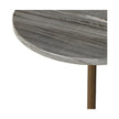 Raven End Table-Ribbed Ebony Marble