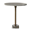 Raven End Table-Ribbed Ebony Marble