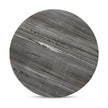 Raven End Table-Ribbed Ebony Marble
