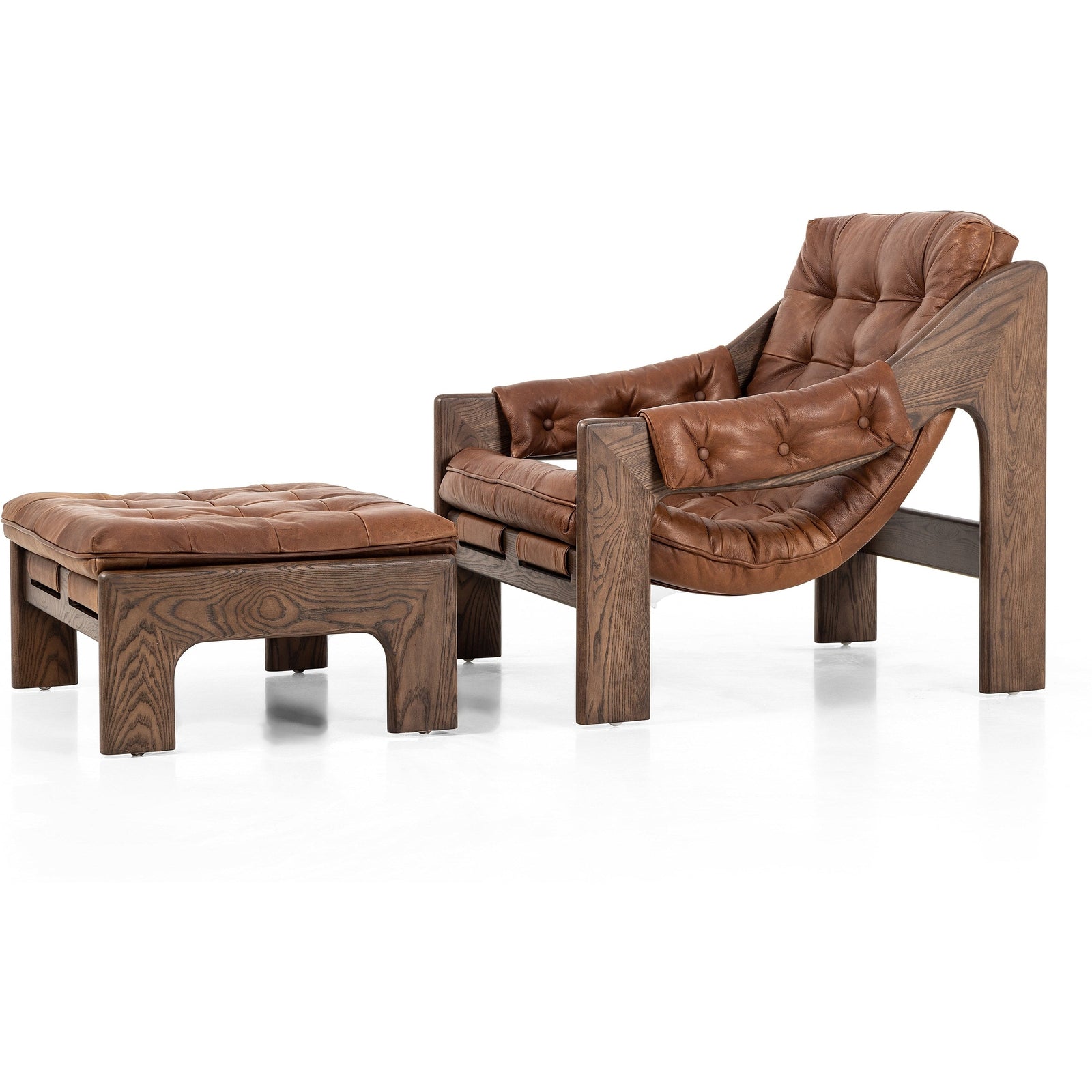 Halston Chair with Ottoman