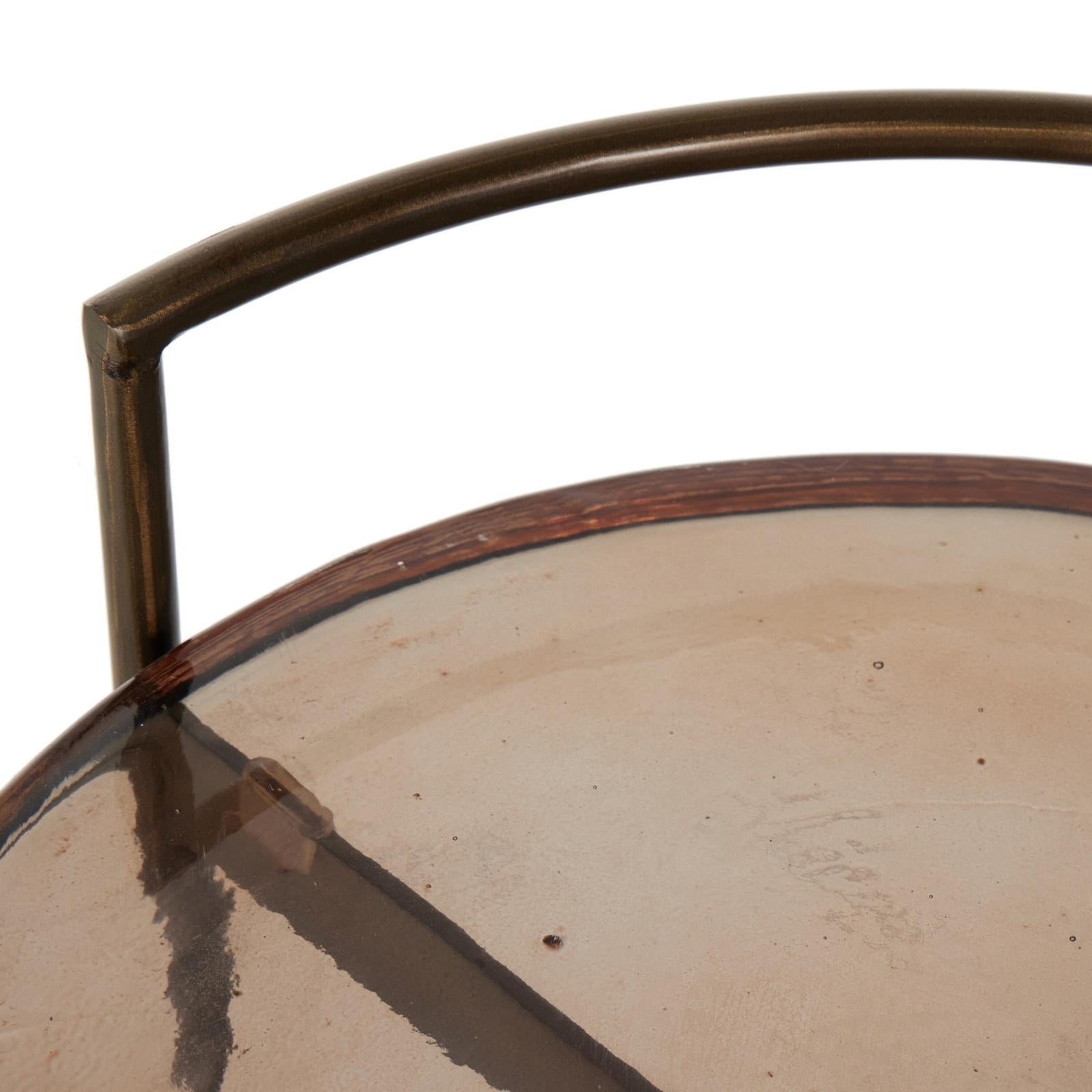 Mira Bar-Smoked Brown Cast Glass