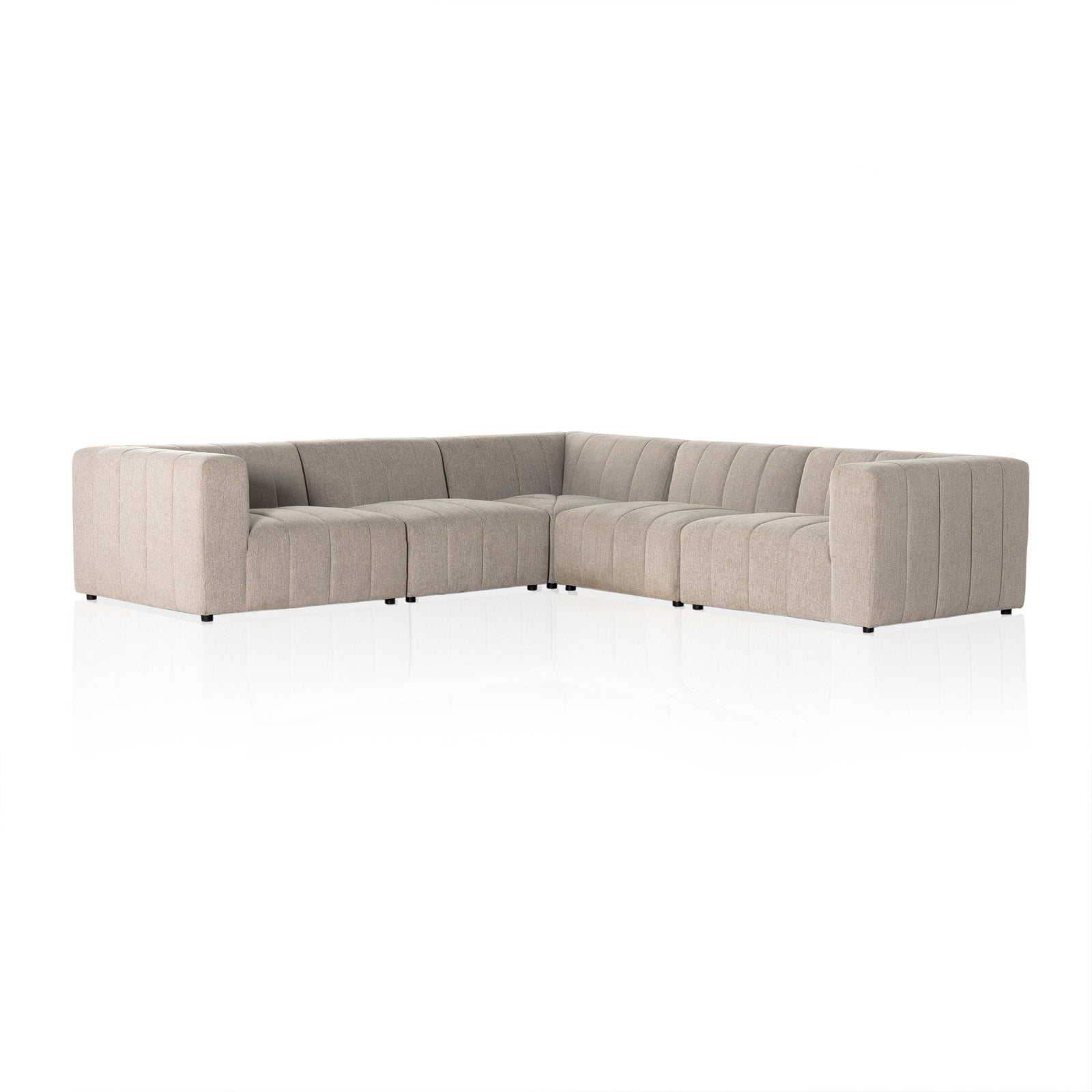 Four Hands Langham Channeled 5-Piece Sectional