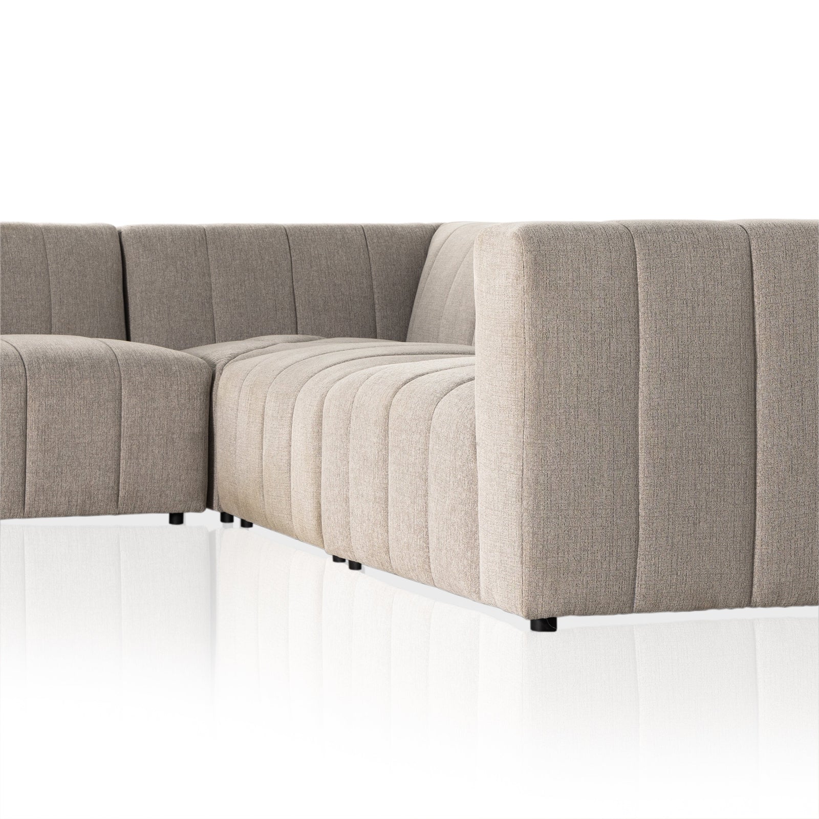 Four Hands Langham Channeled 5-Piece Sectional