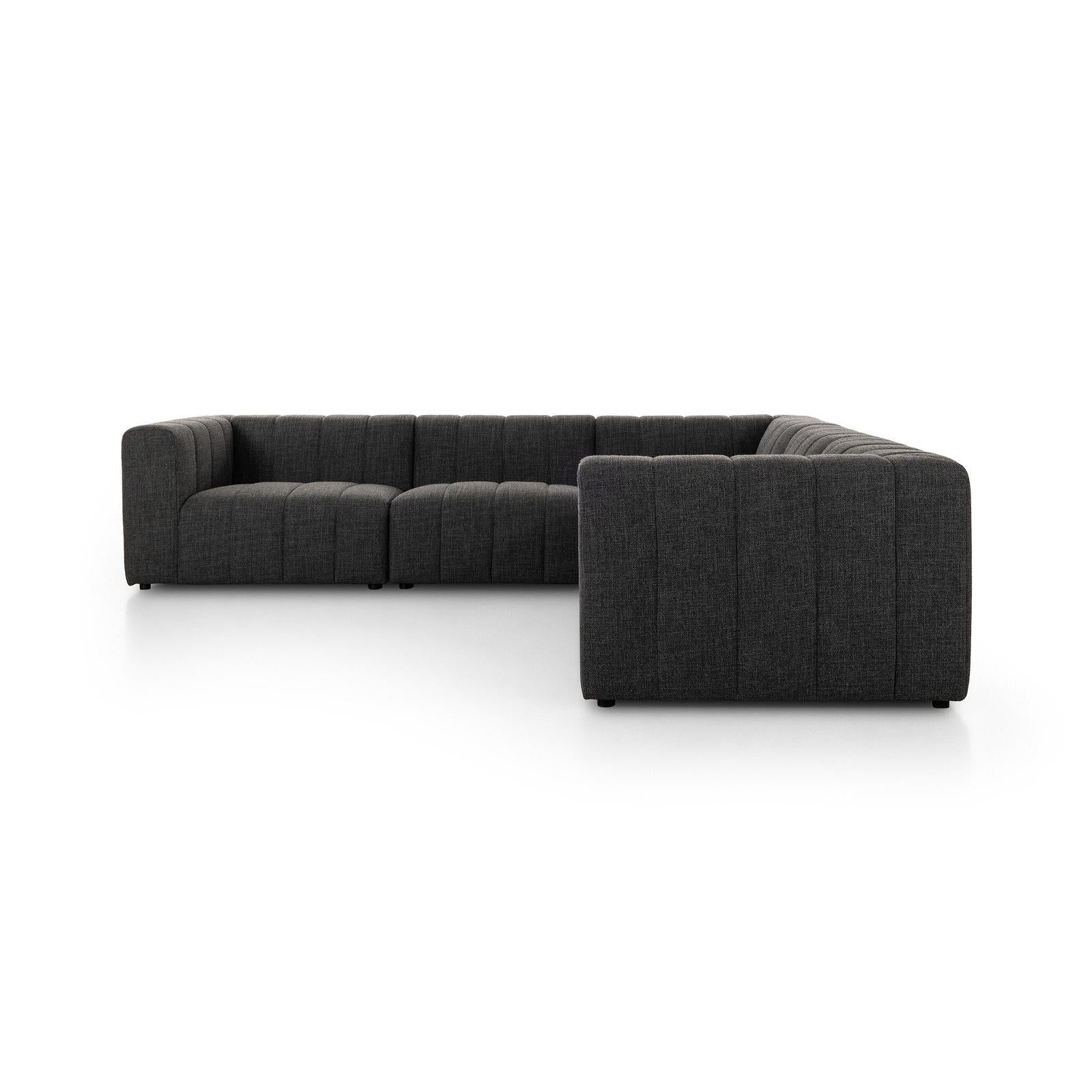 Four Hands Langham Channeled 5-Piece Sectional