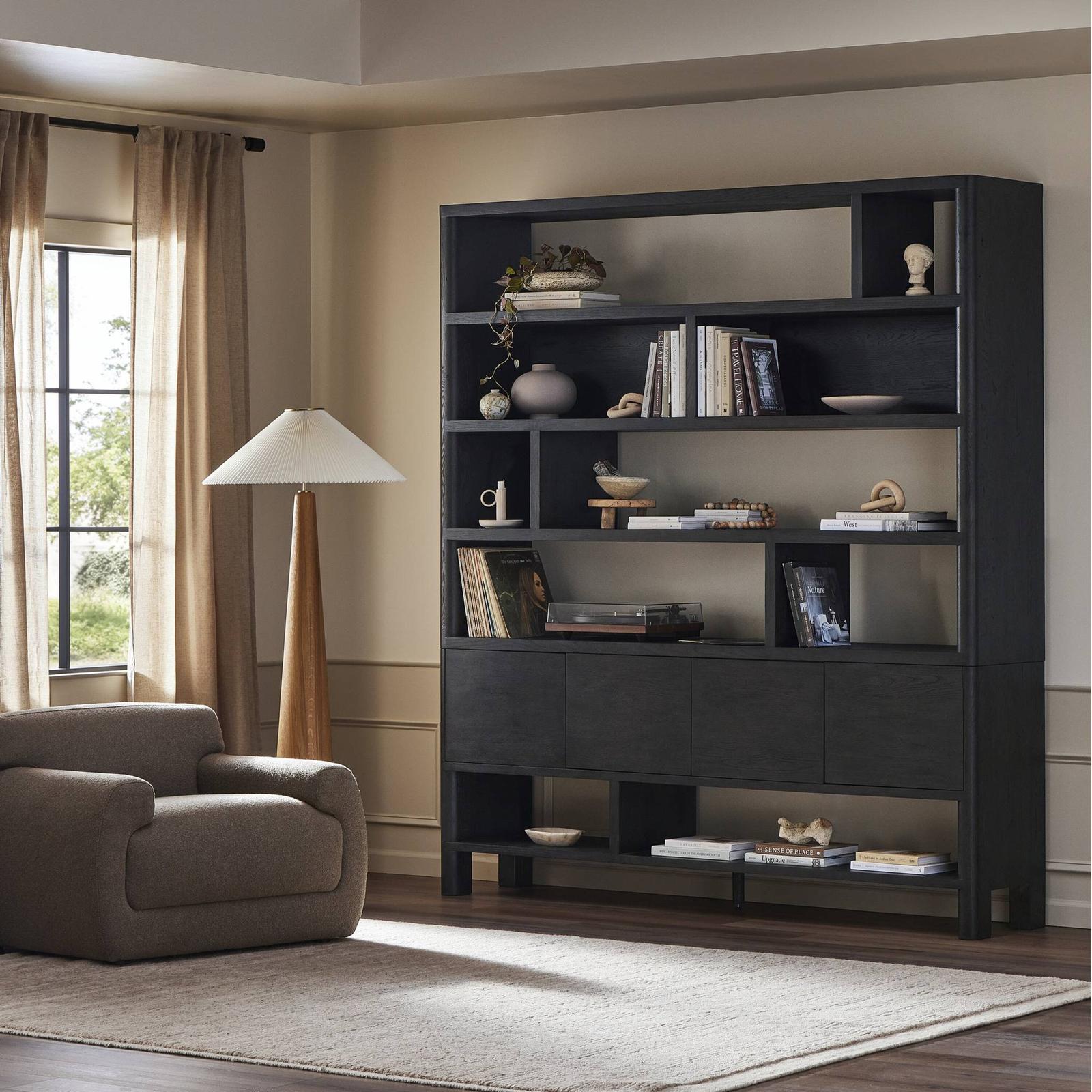 Four Hands Noeline Wide Bookcase