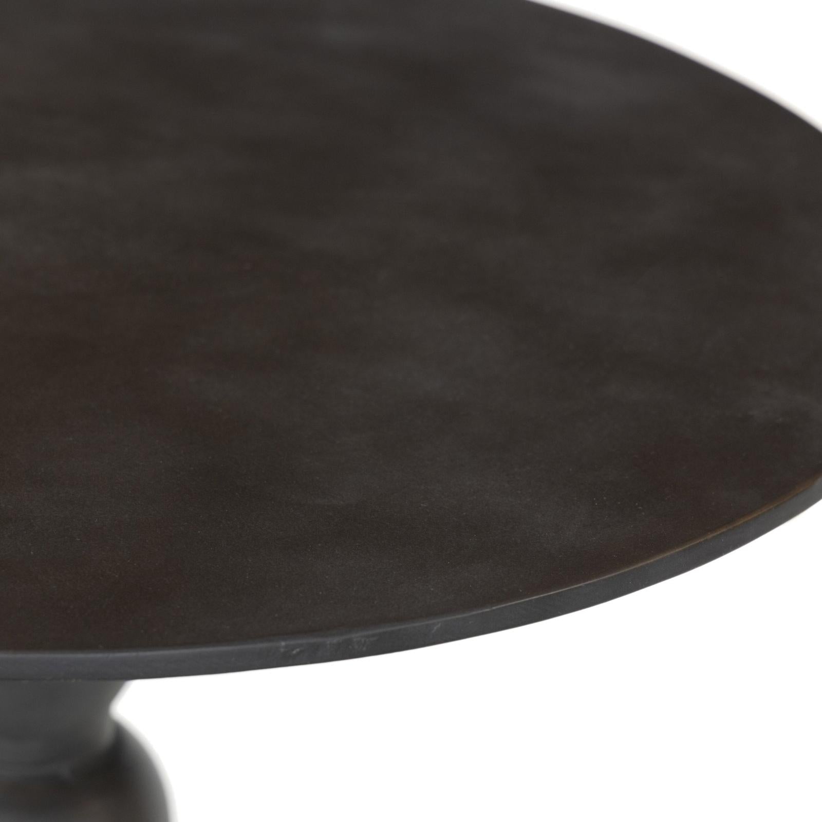 Daffin Round Bistro Table-Black Antique