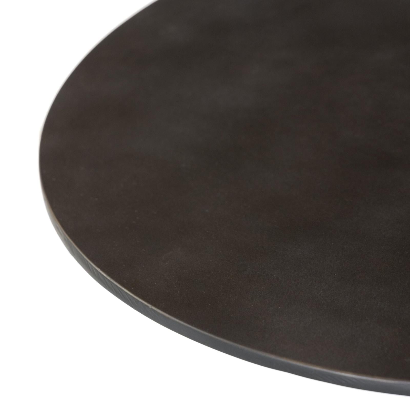 Daffin Round Bistro Table-Black Antique
