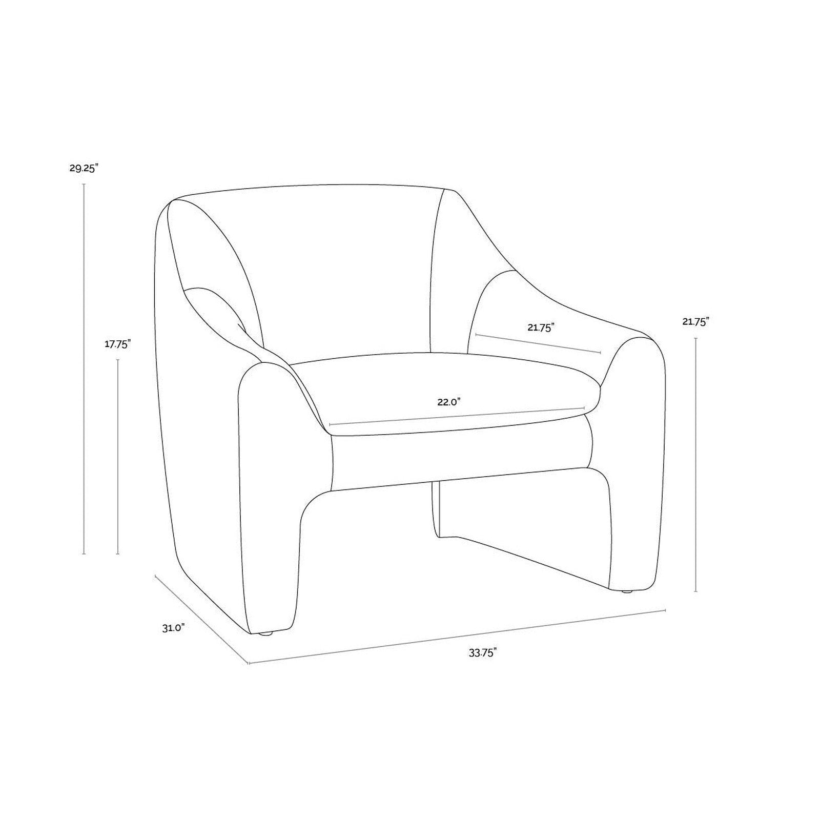 Sunpan Nevaeh Lounge Chair