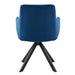 Euro Style Vigo Swivel Side Chair - Blue Velvet
