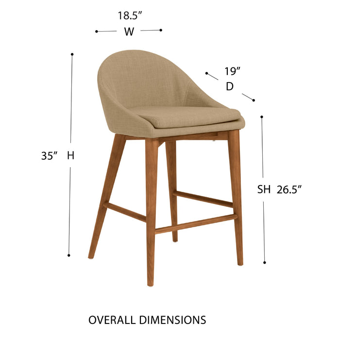 Euro Style Baruch Counter Stool