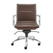Euro Style Dirk Low Back Office Chair in Leatherette