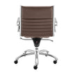 Euro Style Dirk Low Back Office Chair in Leatherette