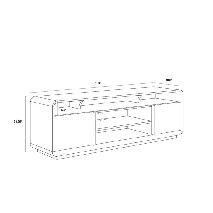 Sunpan Kayden Media Console And Cabinet