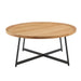 Euro Style Niklaus 35" Round Coffee Table - Oak