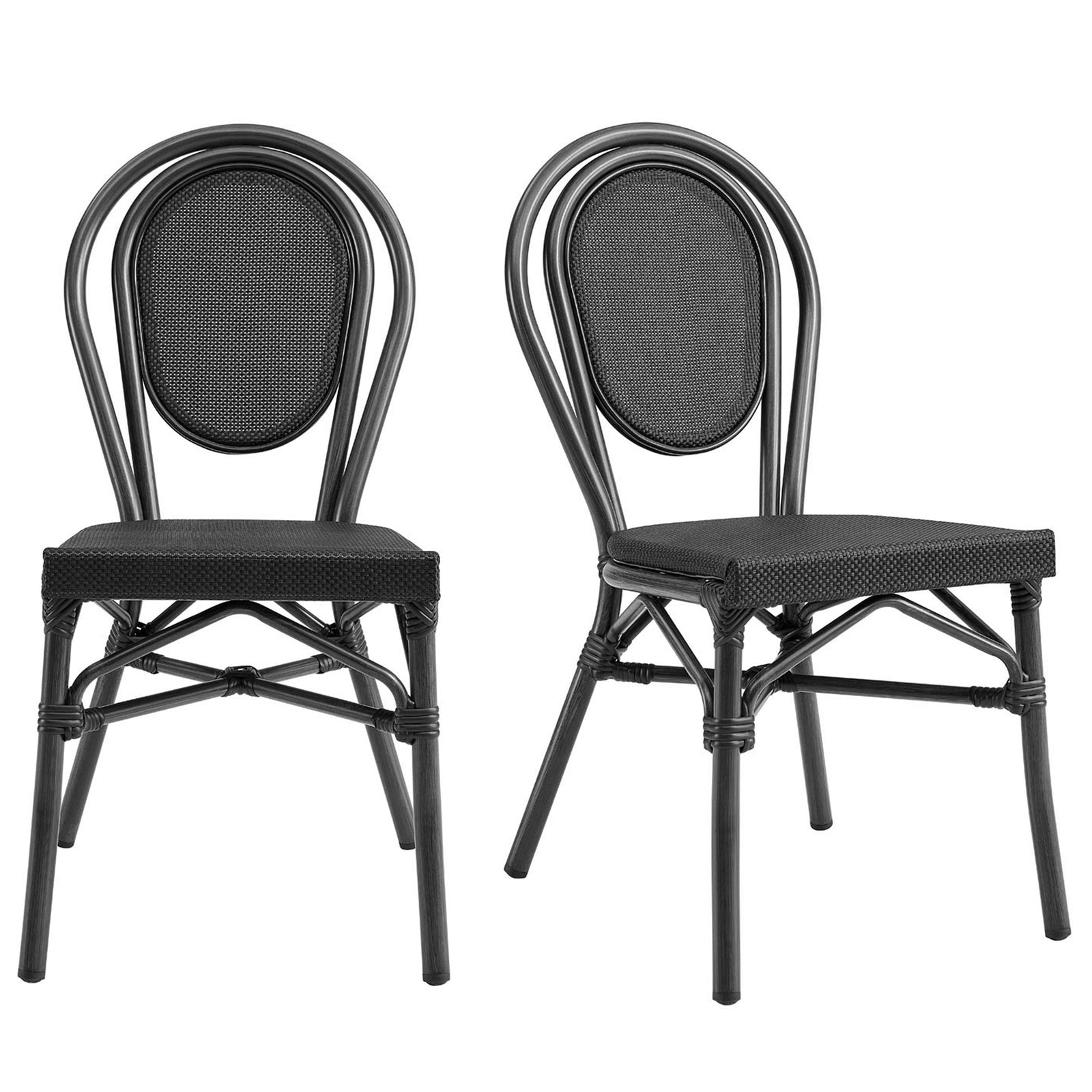 Euro Style Erlend Stacking Side Chair - Set of 2